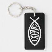Ichthys Christelijk symbool Sleutelhanger (Voorkant)