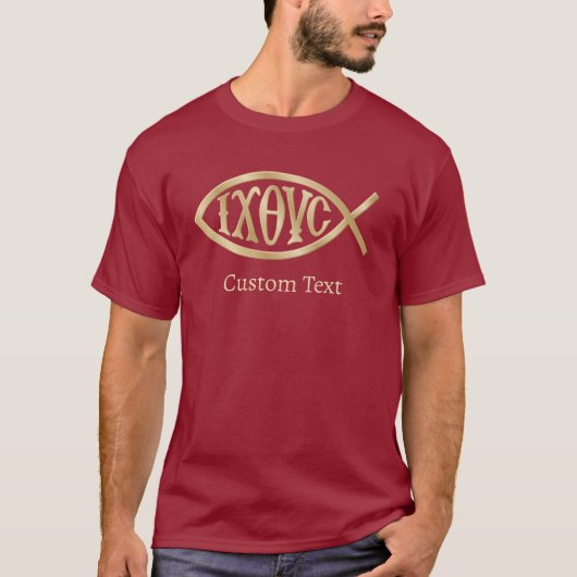 Ichthys Christelijk symbool T-shirt (Voorkant)