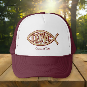 Ichthys Christelijk symbool Trucker Pet