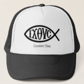 Ichthys Christelijk symbool Trucker Pet (Voorkant)