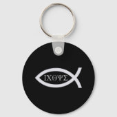 Ichthys | Christelijk vissymbool Sleutelhanger (Voorkant)