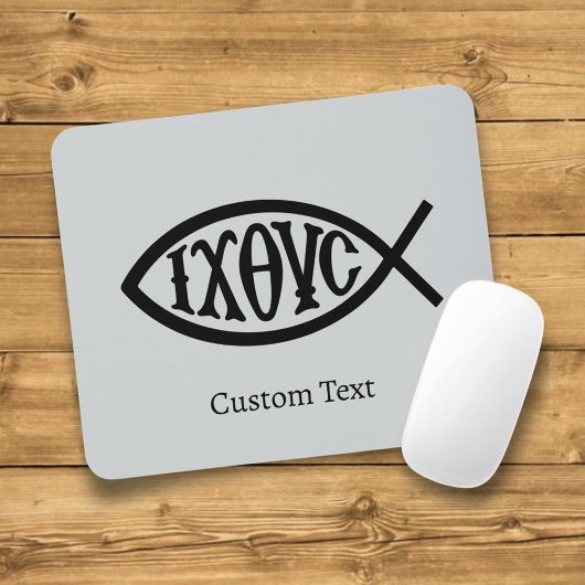 Ichthys Christian Symbol Muismat