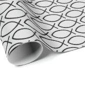 Ichthys Christian Symbol Pattern Cadeaupapier (Rol Hoek)