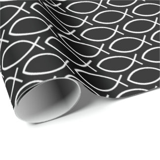 Ichthys Christian Symbol Pattern Cadeaupapier