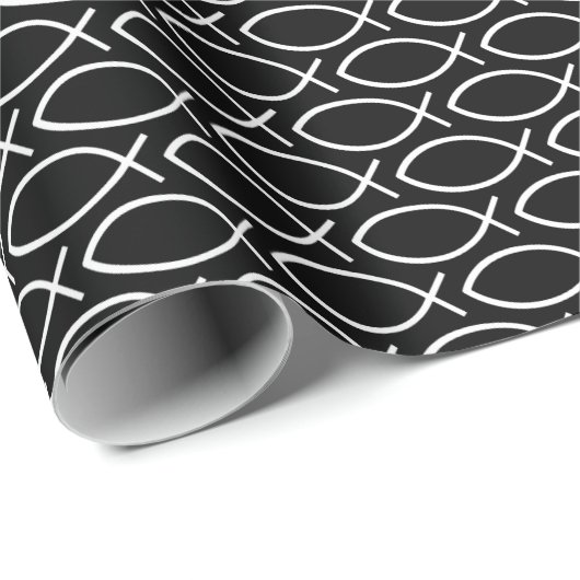 Ichthys Christian Symbol Pattern Cadeaupapier (Rol Hoek)