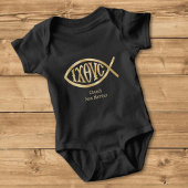 Ichthys Christian Symbol Romper