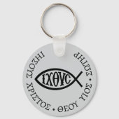 Ichthys Christian Symbol Sleutelhanger (Voorkant)