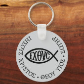 Ichthys Christian Symbol Sleutelhanger (Voorkant)