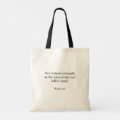 Ichthys Christian Symbol Tote Bag (Achterkant)