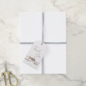 Ichthys Golven Eerste Communie Neutraal Dank U Cadeaulabel (Met Touw)