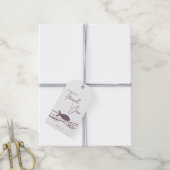 Ichthys Golven Eerste Communie Paars Bedankt Cadeaulabel (Met Touw)