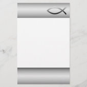 Ichthys Jesus Fish Christelijk Symbool Briefpapier (Voorkant)