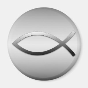 Ichthys Jesus Fish Christelijk Symbool Magneet