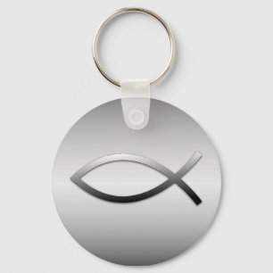 Ichthys Jesus Fish Christelijk Symbool Sleutelhanger