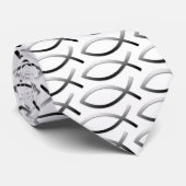 Ichthys Jesus Fish Christelijk Symbool Stropdas (Opgerold)