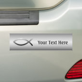 Ichthys Jesus Fish Specialized Custom Bumpersticker (Op auto)
