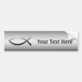 Ichthys Jesus Fish Specialized Custom Bumpersticker (Voorkant)