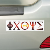 ICHTUS Grec 1 Lumière Bumpersticker (Op auto)
