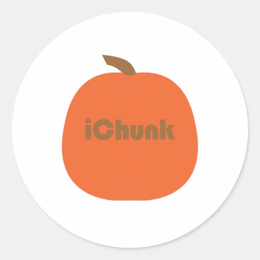 Ichunk Pumpkins T-shirts en geschenken Ronde Sticker (Voorkant)