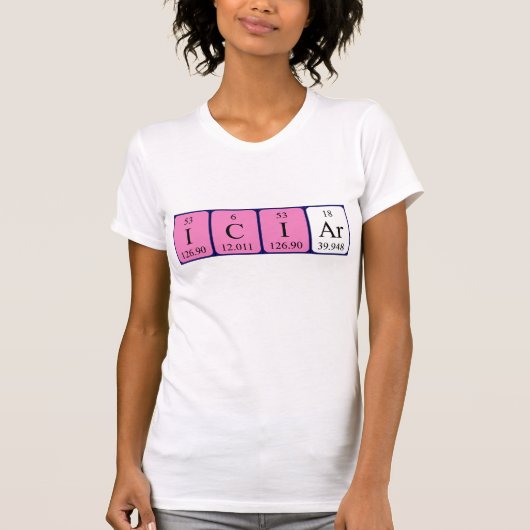 Iciar periodiek lijstnaam shirt (Voorkant)