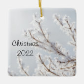 Icicle Holiday Collectie Keramisch Ornament (Voorkant)