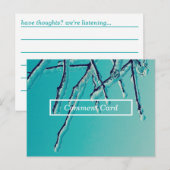 ICICLE TAKKEN COMMENTAARKAART BRIEFKAART (Voorkant / Achterkant)