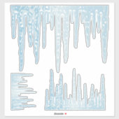 Icicle winterijs sticker (Vel)