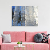 Icicles Abstracte Blauwe Winterfotografie Canvas Afdruk (Insitu (Woonkamer))