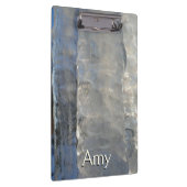 Icicles Abstracte Blauwe Winterfotografie Klembord (Rechts)