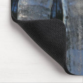 Icicles Abstracte Blauwe Winterfotografie Muismat (Hoek)