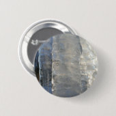 Icicles Abstracte Blauwe Winterfotografie Ronde Button 5,7 Cm (Voorkant /achterkant)