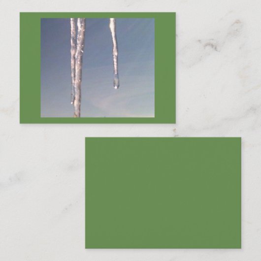 Icicles Visitekaartje (Voorkant / Achterkant)