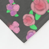 Icing On The Cake Roze Roosprint Bloemige Fleece Deken (Hoek)