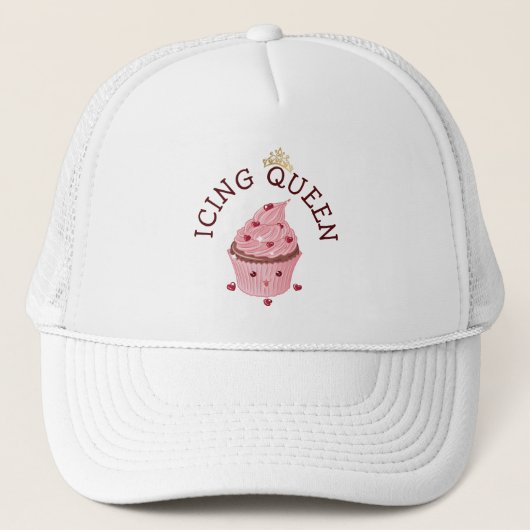 Icing Queen Cupcake Trucker Pet (Voorkant)