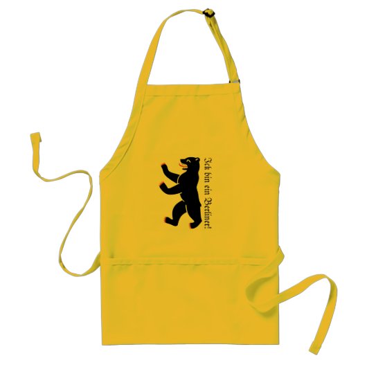 Ick bin ein Berliner Apron Standaard Schort (Voorkant)