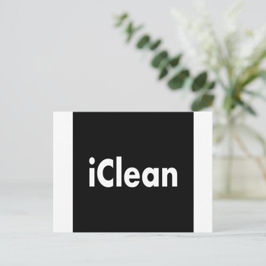 iClean Briefkaart (Staand voorkant)