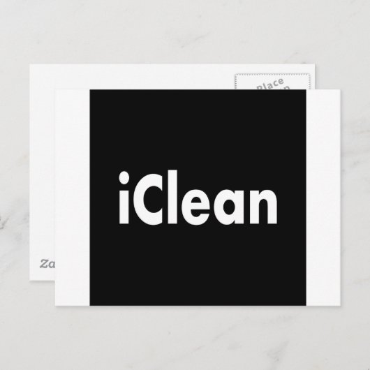 iClean Briefkaart (Voorkant / Achterkant)