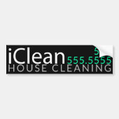 IClean.House Cleaning Window Cleaning Promotional Bumpersticker (Voorkant)