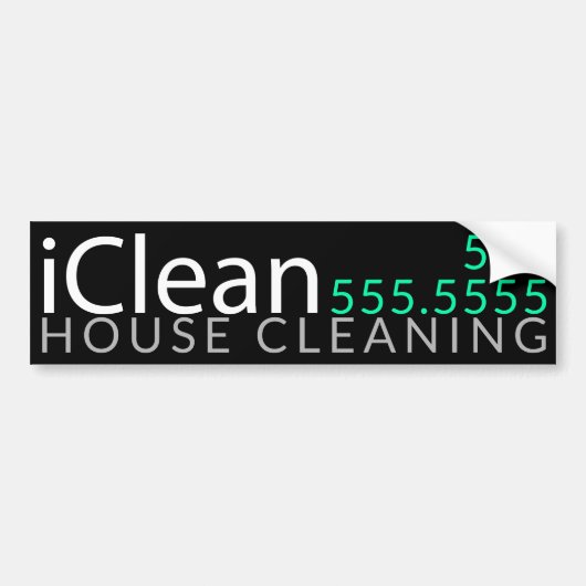 IClean.House Cleaning Window Cleaning Promotional Bumpersticker