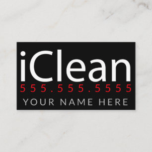 iClean. Reiniging Macht Wassen BusinessPromo Visitekaartje