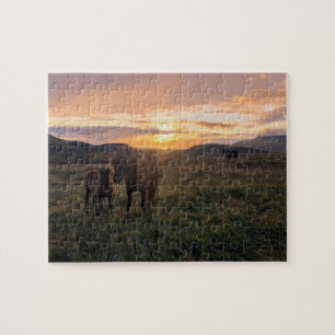 Icleandic paarden puzzel legpuzzel