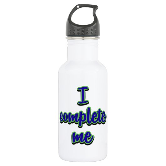 ICM Blauw/Groen Waterfles (Voorkant)