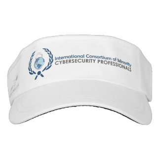 ICMCP Logo'd Visor, White Zonneklep