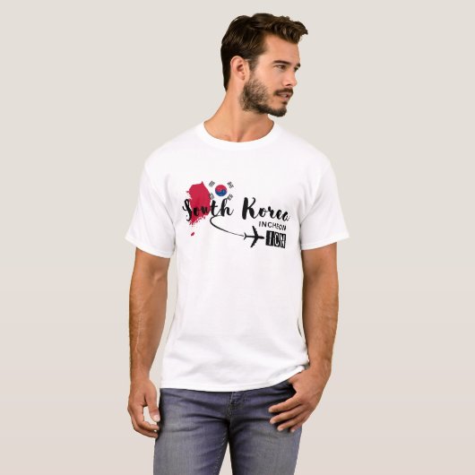 ICN-luchthavencode van Zuid-Korea T-shirt (Voorkant volledig)