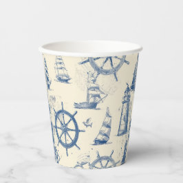 Icoate oceaangeïnspireerde gegevens papieren bekers