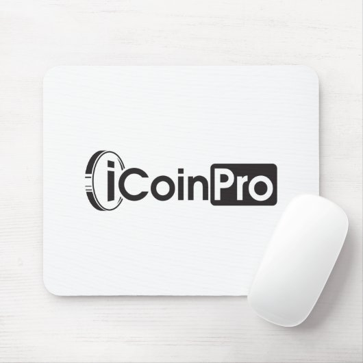 iCoinProLogo zwart Muismat (Met muis)