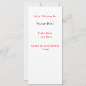 ICON Baby shower Uitnodigen Kaart (Achterkant)