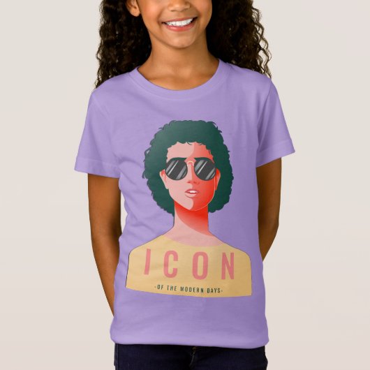 Icon Girls 'Fine Jersey T-shirt (Voorkant)