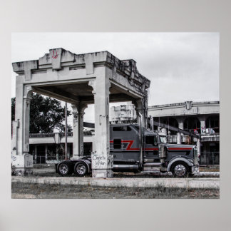 Icon Kenworth W900L Fleenor Bros Poster