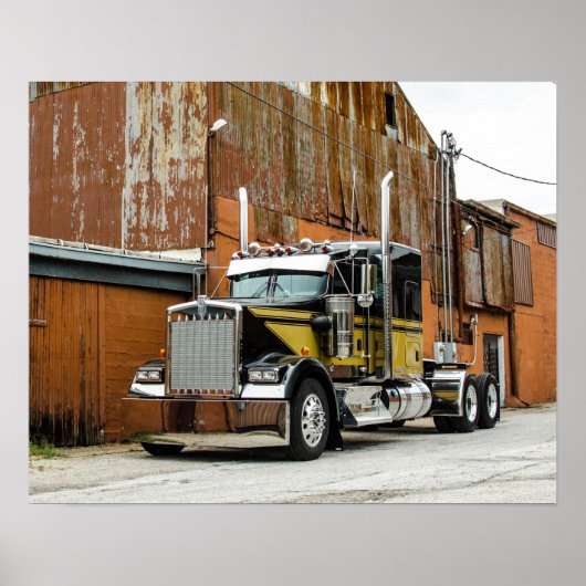 Icon Kenworth W900L Fleenor Bros Poster (Voorkant)